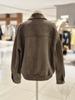 Vintage Suede Blue Jean Bomber Jacket VC2LE72