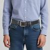 Men's Vintage Cowhide Decorative Business Belt - Versatile and Stylish for Fashionable Denim Pants