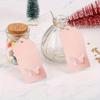 100Pcs Hollow Out Paper Gift Wrapping Tag Wavy Top Edge and Butterfly Wings Hollowed Out Hang Tags