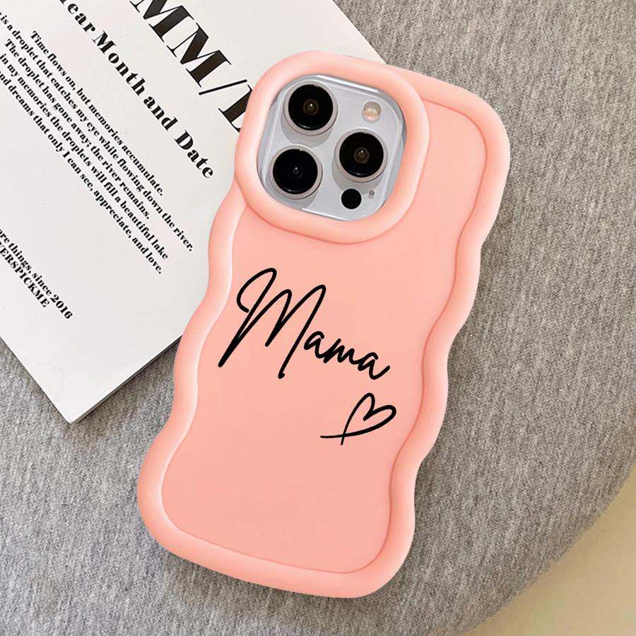 

Чехол для iPhone 12 15 Plus 8 13 17 Air 14 11 16 Pro Max XR Мягкий чехол для телефона Рисунок Мамы iPhone17