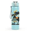 1PC Archer Lady Illustration 750ml Color Plastic Sports Water Bottle Leakproof Flip Straw Lid Suitable for Sports Office Home Use