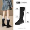 Augustine Boots Women's 2025 New Autumn and Winter Platform Western Style Retro Cowboy Boots But Knee Martin Boots