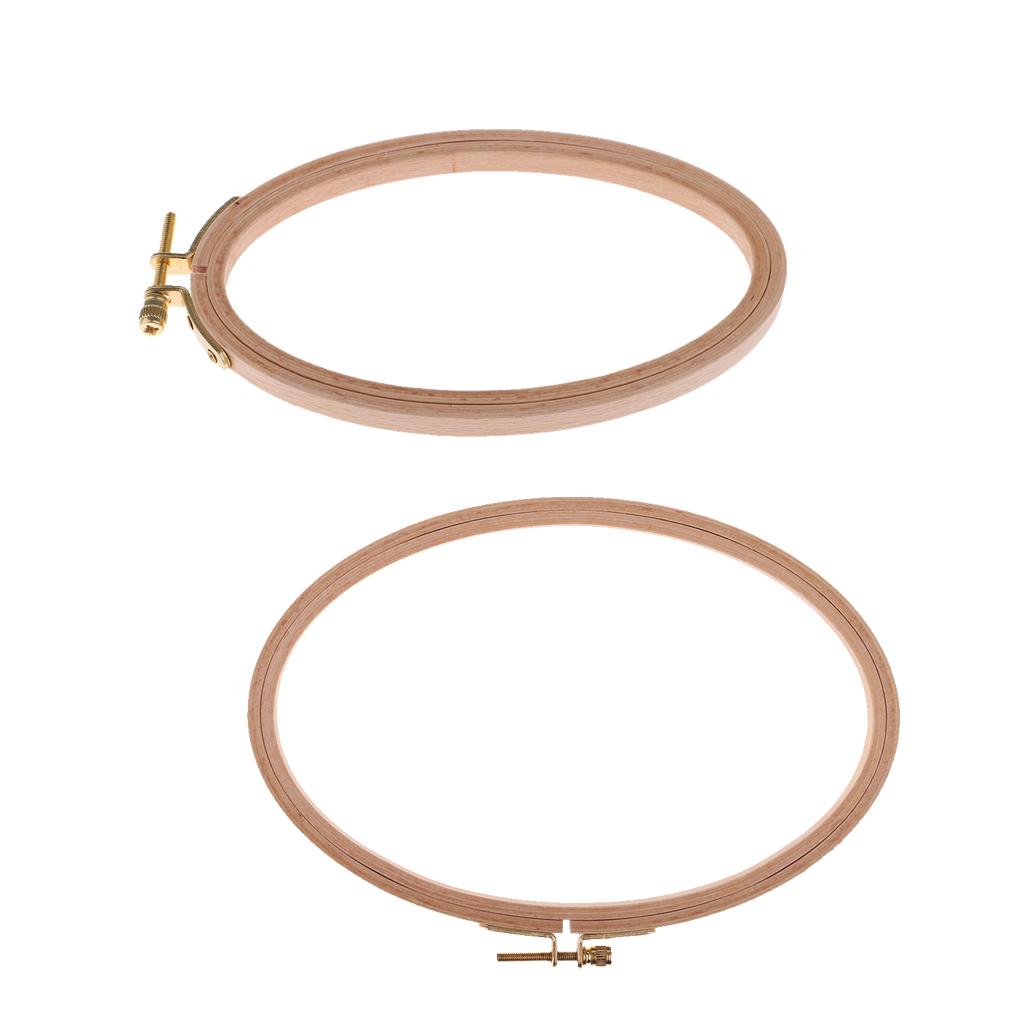 Oval Beech Embroidery Hoop Sewing Accessory Tapestry Ring Cross Stitch Frame for Handmade Crafts