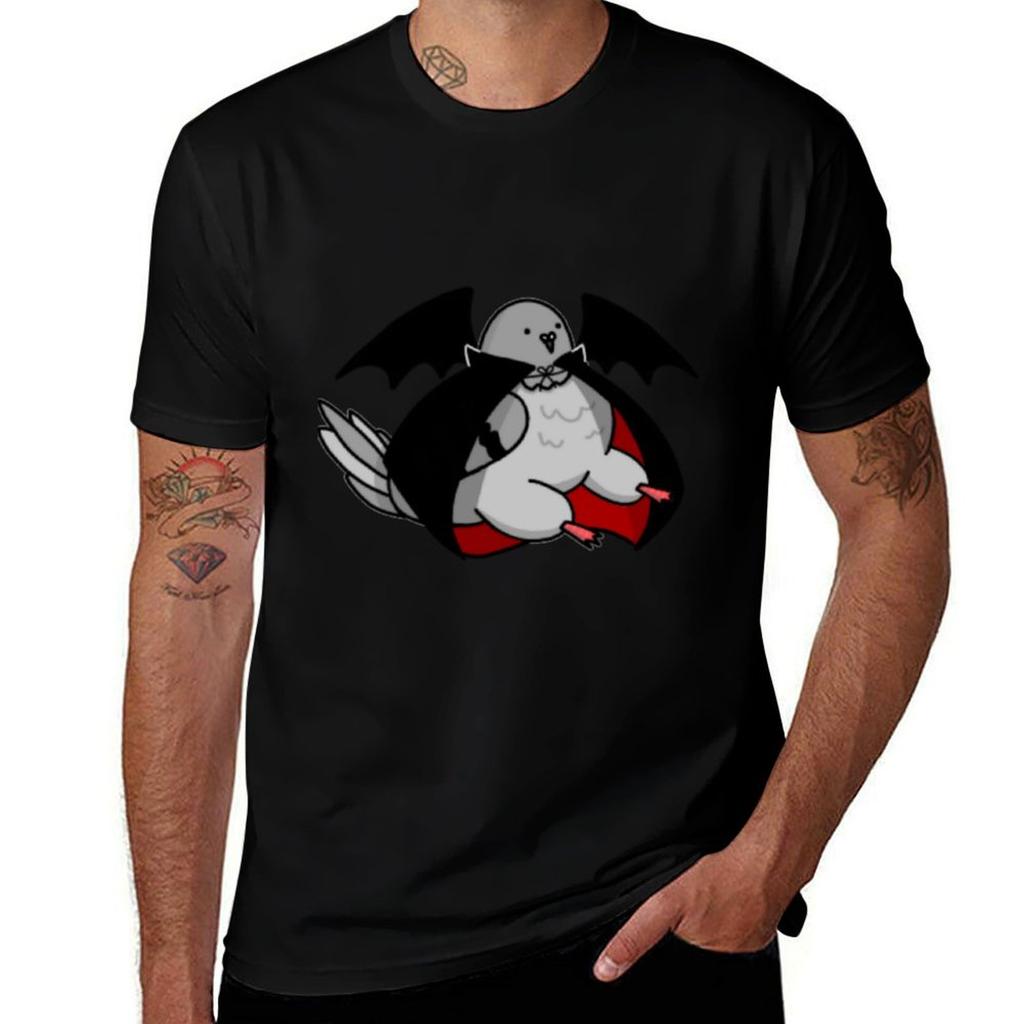 Vampire Pigeon Tshirt Fashion Print Casual Short Sleeve