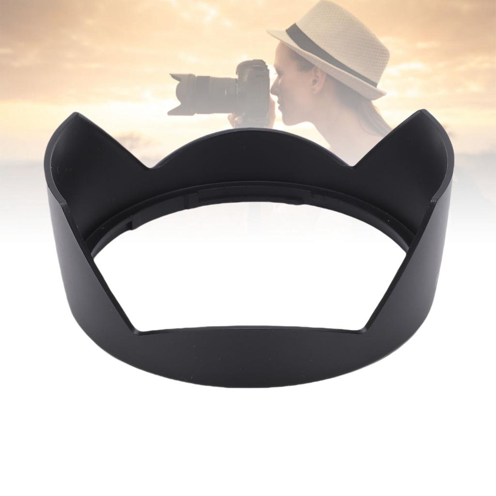 Camera Lens Hood Fit for AF 18mm F/2.8D Lens ABS Camera Lens Hood Shade with 77mm Lens Cap