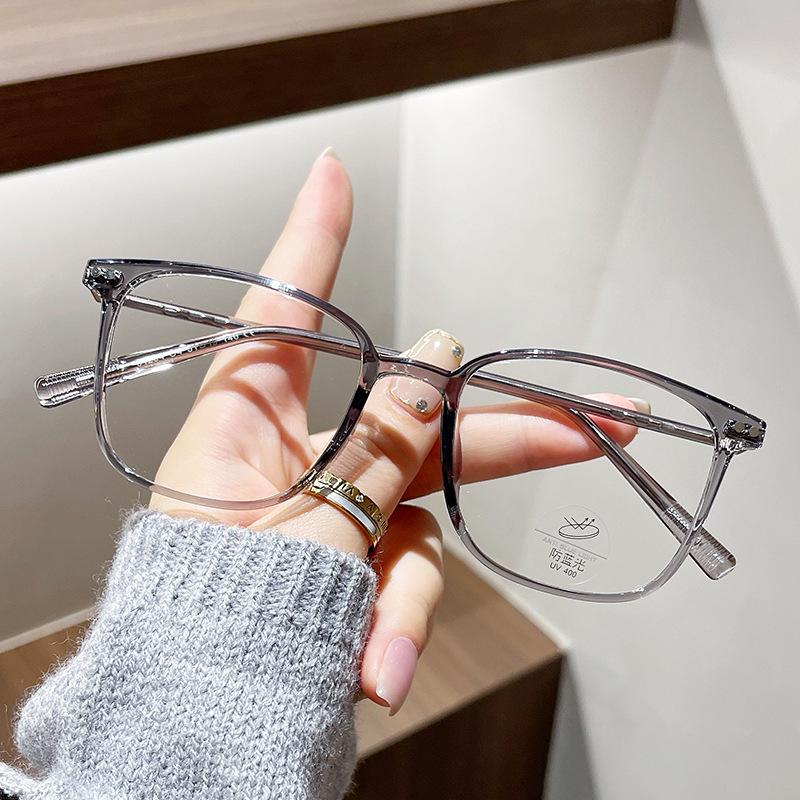 

Оправа для очков Tr90 Модная простая оправа для очков Плоские очки Ретро очки с защитой от синего света Женские 01264