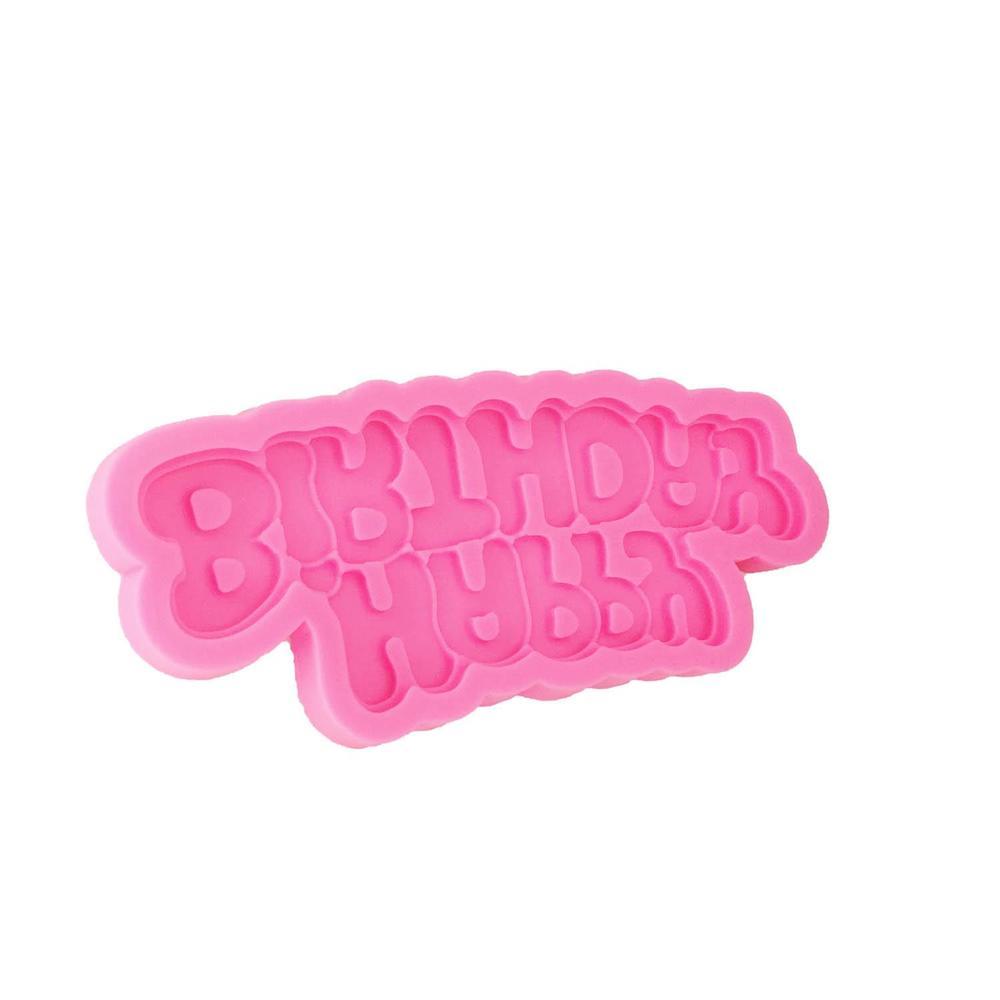 DIY Happy Birthday Shape Sugarcraft Silicone Molds Letter Chocolate Fondant Cake Decorating Tools