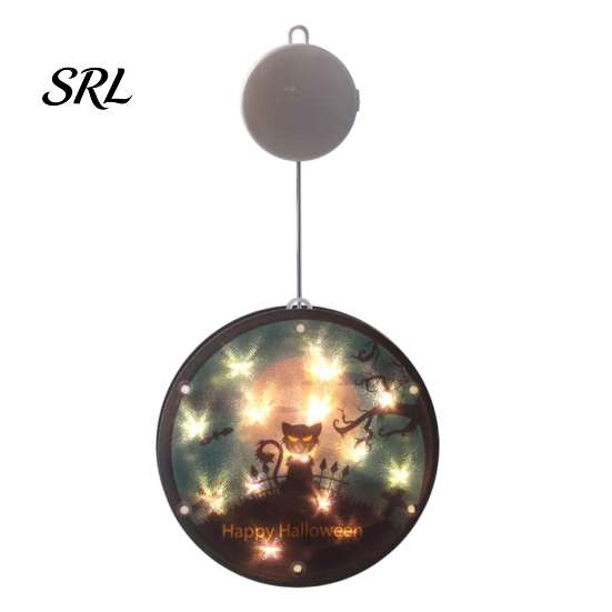Battery Powered Ghost Light Halloween Window Decor Light, Pumpkin Fairy Hanging Lamp String Lantern for Party, Spooky Decoration, Festive Prop