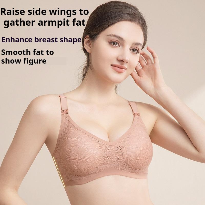 Anti-sagging Bras for Pregnancy and Breastfeeding Supporting Accessory Breast Tissue and Breastfeeding Wire-free Bras Are Recommended