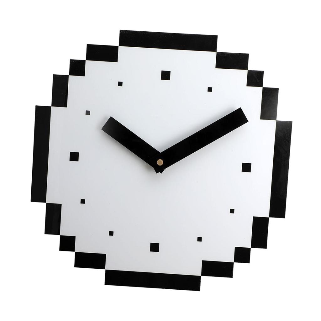 Wall Clock Art Clock Modern Fashion Mosaic Unique Minimalist Stylish Ornament for Bedroom Kitchen Studio Office Decoration