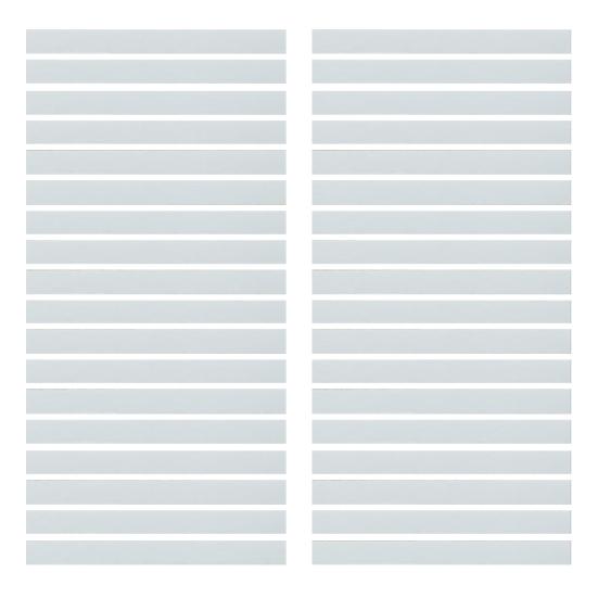 1 Rolle 500 x 44,5 cm, mattierte Fensterfolie, gestreift, Sichtschutz, Sonnenschutz, wiederverwendbar, selbstklebend, für Zuhause, Büro, Badezimmer, Glasabdeckung