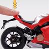 Modellino Auto Giocattolo Moto V4S Panigale Scala 1/12 Carrozzeria Veicolo in Metallo Lega Diecast Suono Luci Regalo di Compleanno Natale Bambini
