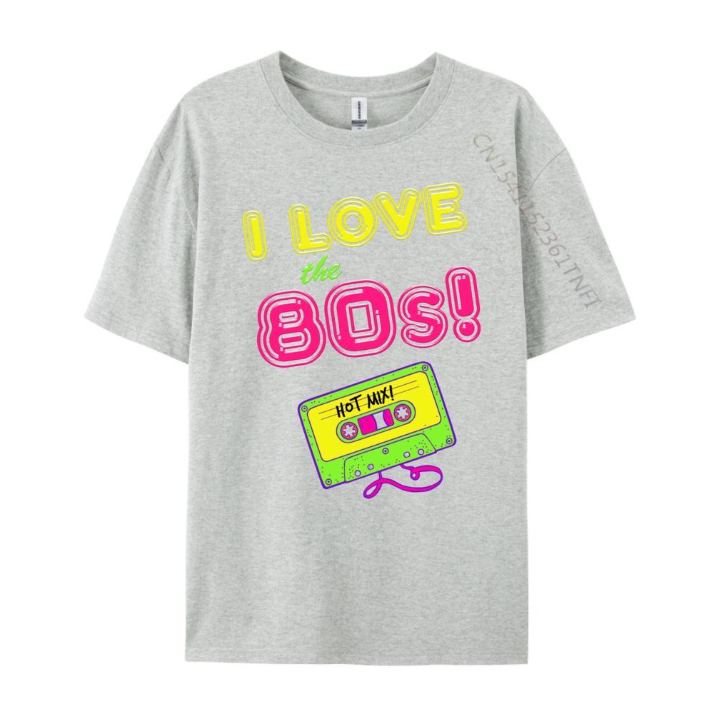 I Love The 80s Cool Eighties Party Cassette Plain Shirt Brand Clothing Print Camisetas De Hombre Graphic Tees