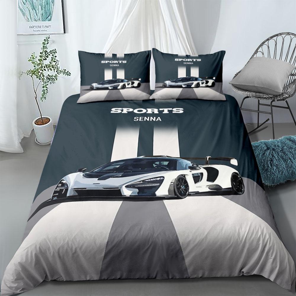 Car Customized Duvet Cover Set King Queen Double Full Twin Single Size Duvet Cover Pillow Case Bed Linen Set