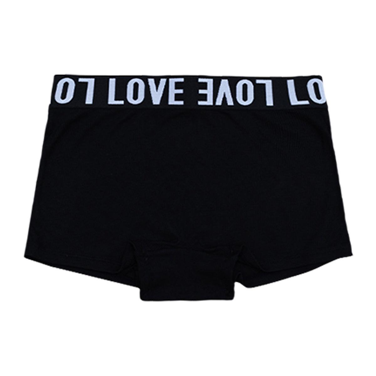 

Женские дышащие трусики с плоскими штанинами, приподнимающие бедра, с ластовицей из чистого хлопка Large чёрный