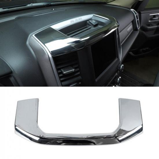 

Декоративна рамка кришки ящика для зберігання центральної консолі для Dodge Ram 1500 2018+ Хром