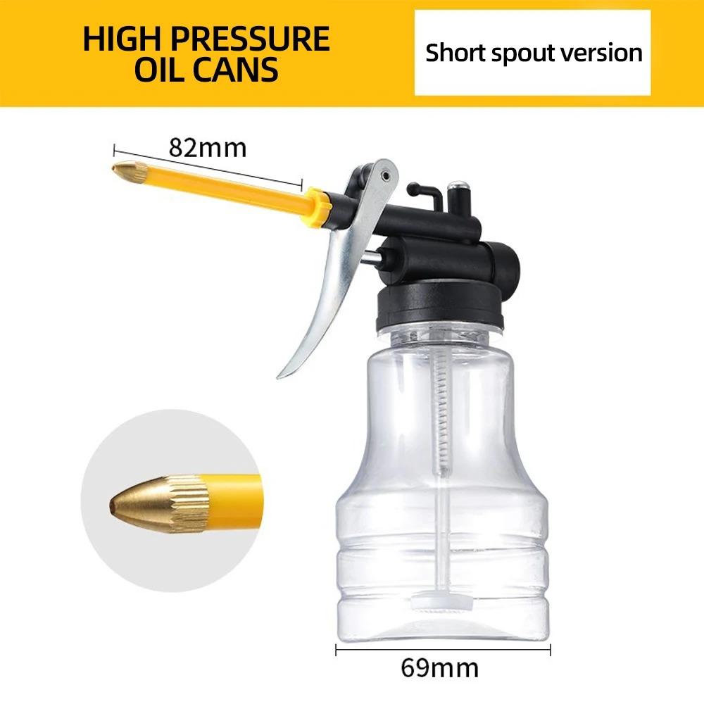 250ml Oiler Grease Guns Equipment High Pressure Pump Oiler Lubrication Oil Can Machine Oil Pot Bottle Extended Hose Hand Tools
