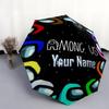 1 PC Automatic Folding Umbrella - Among Us Custom Name Pattern, Portable & Foldable Design with 8 Ribs, Christmas Birthday Gifts