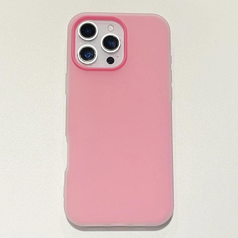 Korean Style Macaron Matte Phone Case For Xiaomi Redmi 15C 14C 13C Note 14 13 12 11 Pro 4G 5G SIlicone Shockproof Soft TPU Cover