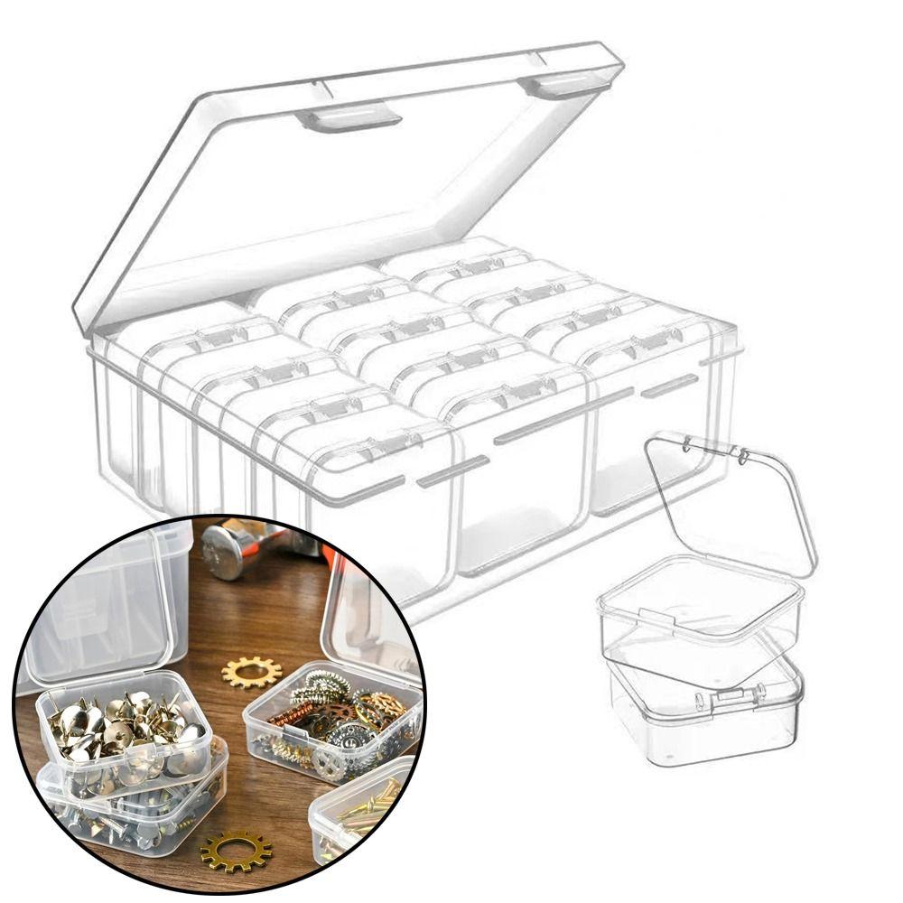 Large Capacity Jewelry Box With Small Storage Containers Loose Bead Storage Box  Beads