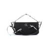 Shoulder Bag [Customized Bag] Iduo Die Yi Qizhang Commuter Simple Fashion Versatile High-end Hand-stitched Cool Black Ribbon Ji C