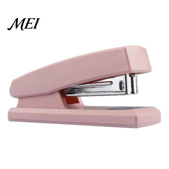 Easy Press Stapler for Comfortable Use Mini Stapler, with Ergonomic Curved Design, Handheld Morandi Color Desktop Stapling Tool Documents Office