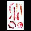 9Pcs Halloween Scar Tattoo Stickers Realistic Fake Wound Stitch Scab Waterproof Temporary Zombie Makeup Props for Kids Adults Boys Girls