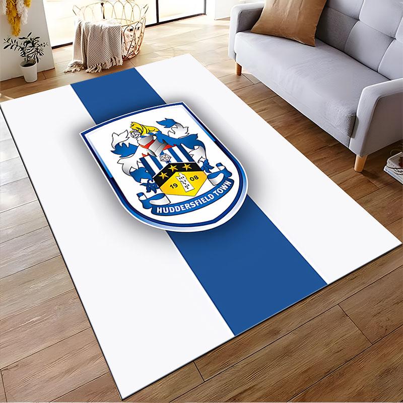 Huddersfield Town Crest Carpet suitable as a non-slip mat for the living room or bedroom sofa