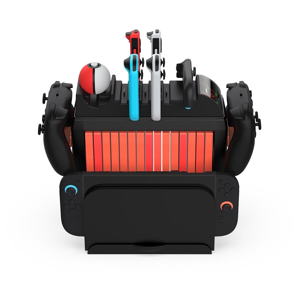 DOBE FOMIS ELECTRONICS For Nintendo Switch 2/Switch/OLED Controller Charging Station Game Card Storage Rack