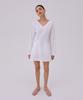 Bundercammer V-Neck Mini Dress_White