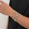 Y2K Stacking Cross Bracelet Set For Men Vintage Multilayer Charm Chain Bracelets Hip Hop Jewelry
