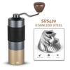 HEIHOX Handheld Manual Coffee Grinder with Adjustable Conical Stainless Steel Burr, 30g Capacity, Portable, Fast Grinding Efficiency, From Espresso