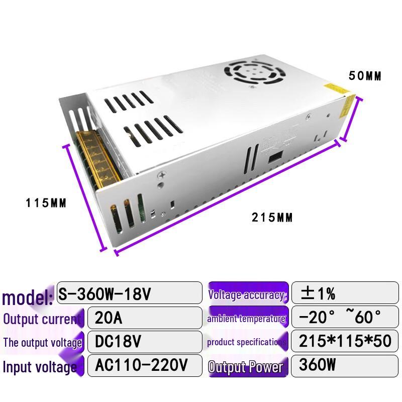 Kikafu 220V To 18V DC Switch Power Supply