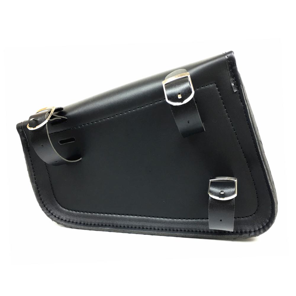 Black Skull Motorcycle Alforjes Laterais Bolsa de Ferramentas PU Couro Bagagem Alforje Bolsa