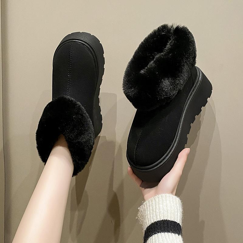 Fashionable New Comfortable Thick Soled Snow Boots  In Winter Waterproof Platform Elegant and Warm Women's Shoes