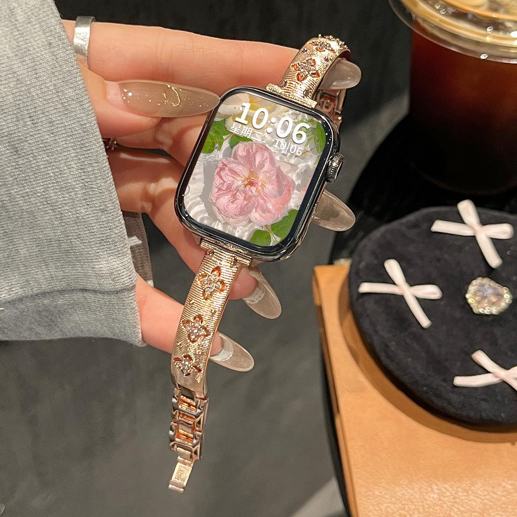 Strap for iWatch S10 S9 46mm 42mm 45mm 41mm 49mm 38mm Vintage Bracelet Apple Watch Series 10 9 8 7 6 5 SE Replacement Band Wristband