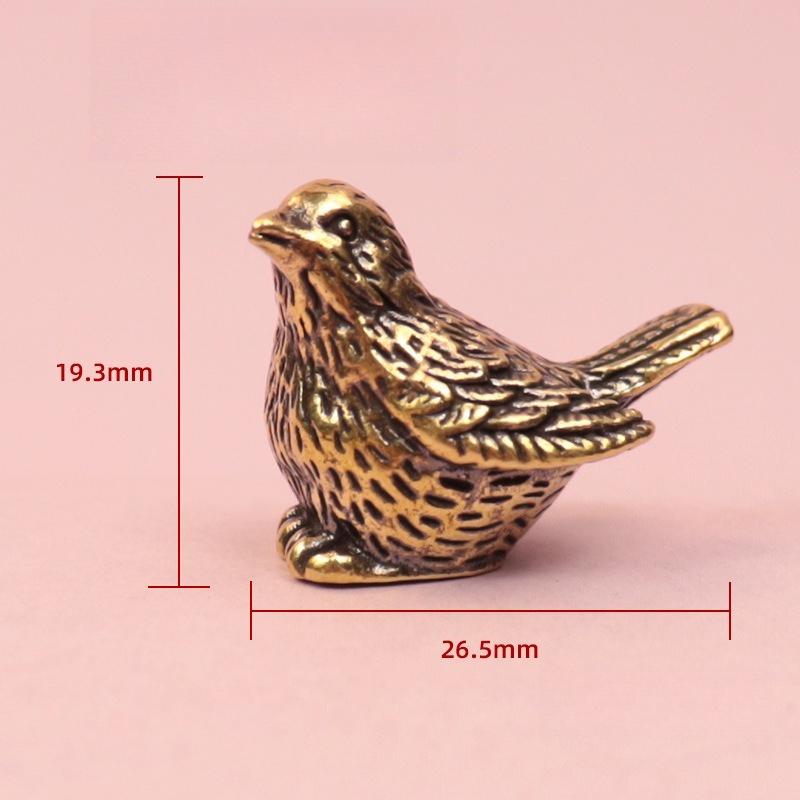 Sparrow Small Ornament Metal Handicraft Creative Micro Landscape Ornament