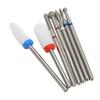 7pcs Nail Drill Bits Set Tungsten Ceramic Manicure Pedicure Left Right Handed Acrylic Gel Cuticle Remover Nail Bits