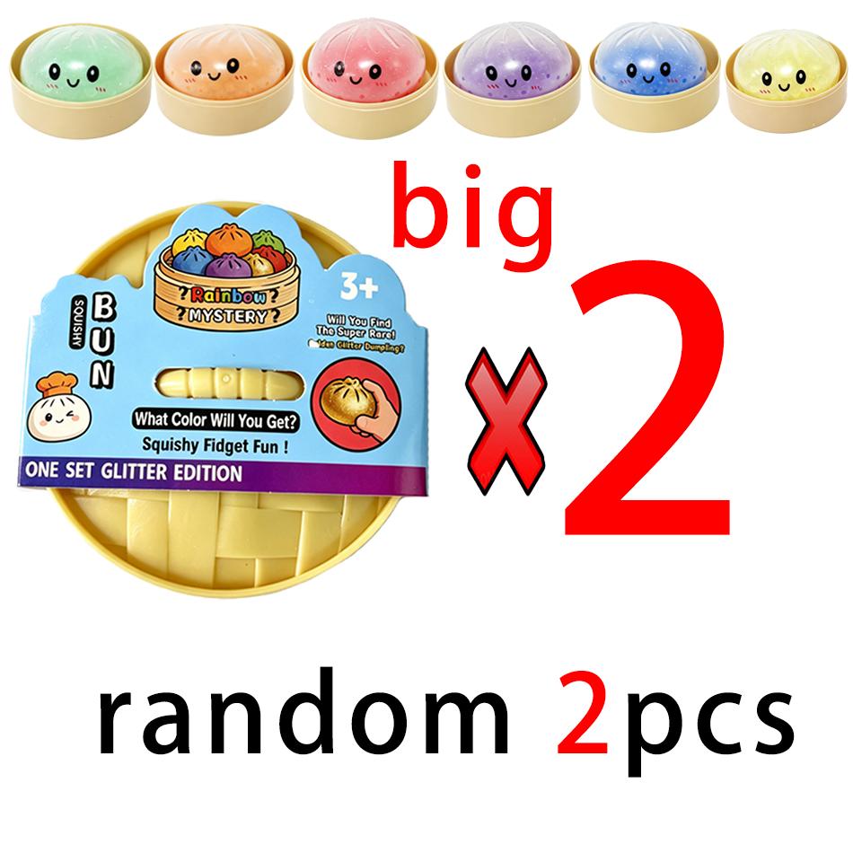 Nieuw Reuze Squishies Dumpling Broodje Speelgoed, Langzaam Rijzend Sprankelend Dumpling Drukbal, Stress Verlichtend Rusteloosheid Speelgoed