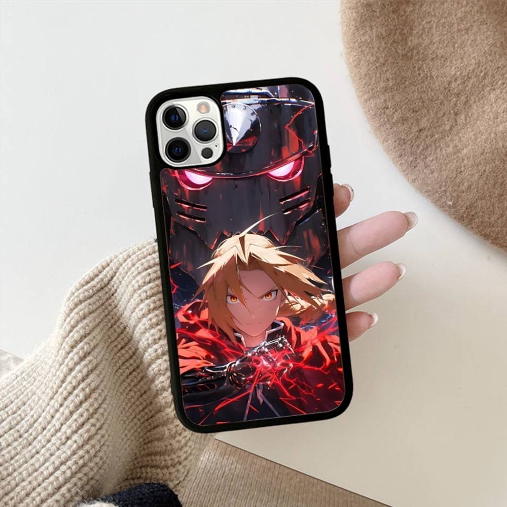 Anime F-Fullmetal A-Alchemist Handyhülle Für IPhone 17 16 15 14 13 Plus 12 11 Pro Max PC+TPU Hüllen Rückseite