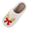 Cute Shoes Cartoon Christmas Cotton Slippers Men's And Women's Home Winter Wool Slippers Holiday Slippers for Women