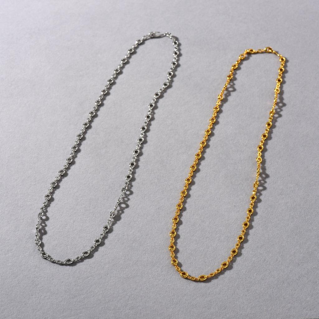 Unique Personality, Niche Design, High-Grade Metal O-Shaped Oval Long Clavicle Chain, Fashionable And Simple Necklace, Women