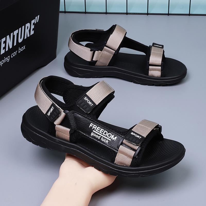 Yaz Yeni Erkek Moda Sandaletleri Erkek Roma Sandaletleri Pu Günlük Sandalet Erkek Ayakkabıları Nefes Alabilir Spor Plaj Ayakkabıları Günlük Sandalet Büyük Beden 38-47