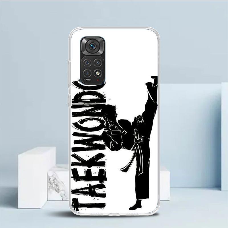 Kungfu Taekwondo Phone Case For Xiaomi Redmi Note 15 14 14S 13 12S 12 Pro Plus 11S 11 11T 11E 10S 10 + Soft TPU Back Cover Redmi