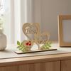 Mother's Day Wooden Decoration Freestanding MOM Letter Table Decor Parent's Day Desk Sign Heartfelt Message Wooden Mom Plaque