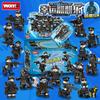 Woma Blocks New SWAT Special Forces Minifigure Police Model Building Toy Set