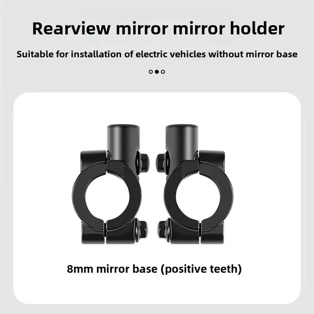 1Pair Universal Electric Bicycle Rearview Mirror Retrofit Convex 8mm Thread Reflective Mirro 360 Degree Rotating Colorful