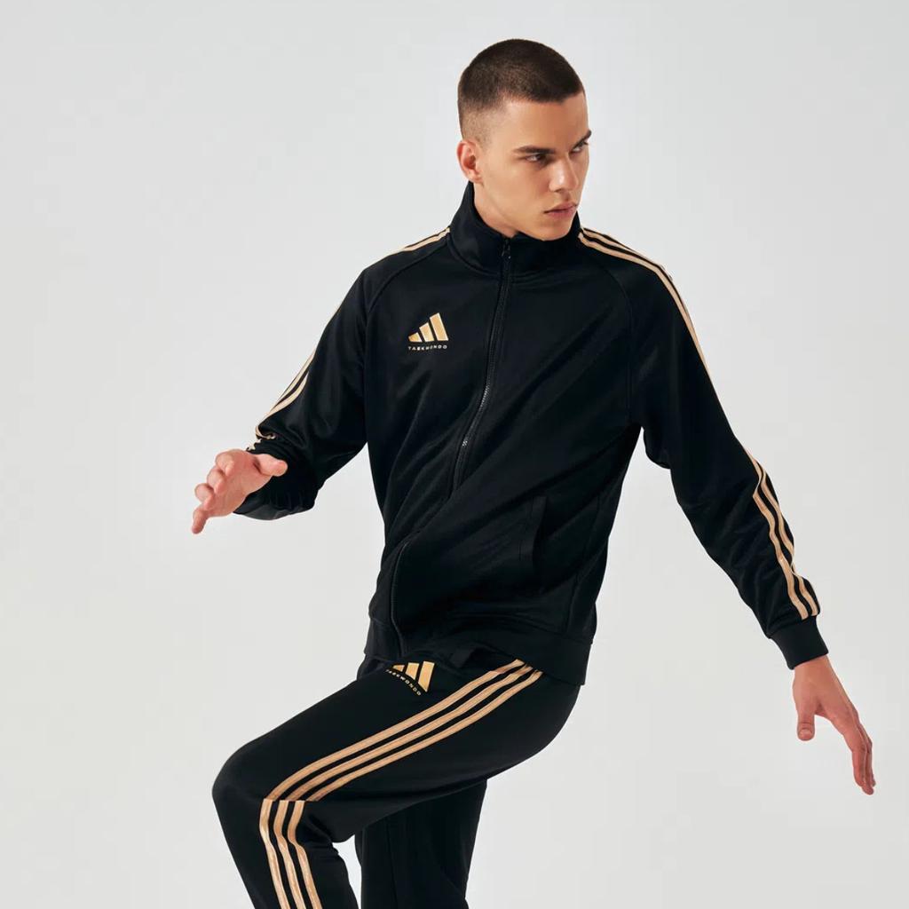 adidas Ensemble de sport décontracté unisexe avec haut à col montant et logo à manches longues et pantalon confortable à taille moyenne élastique TR30JT-BG+TR30P1R-BG