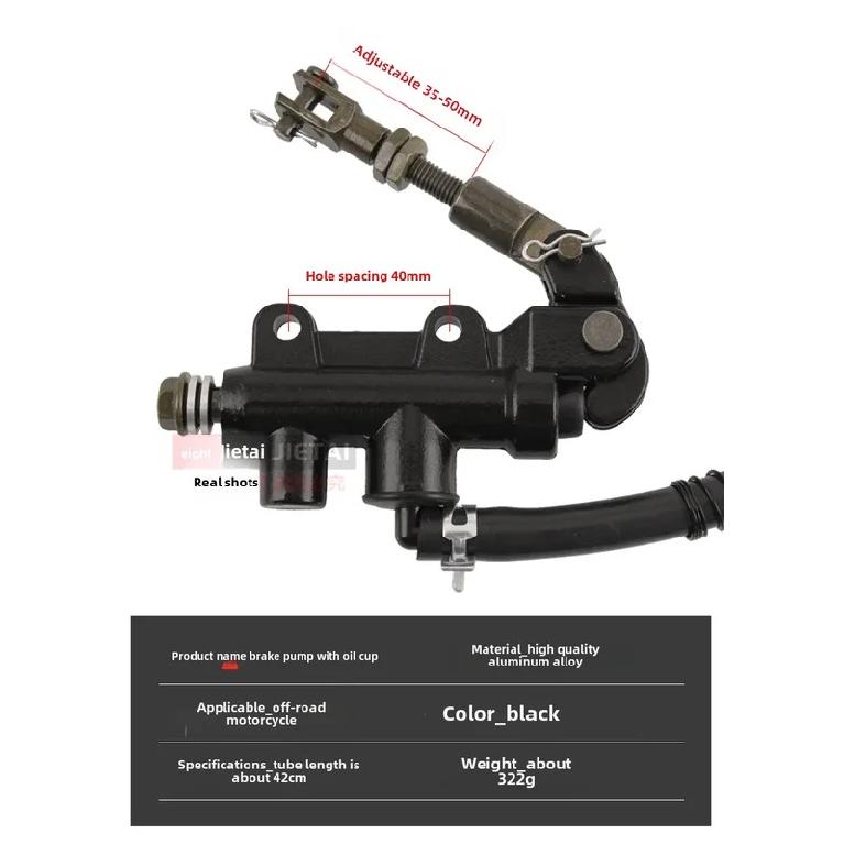 Original motorcycle 40MM bolt pattern rear hydraulic brake pump foot brake piston master cylinder for Kawasaki Ninja ZX6 ZX7