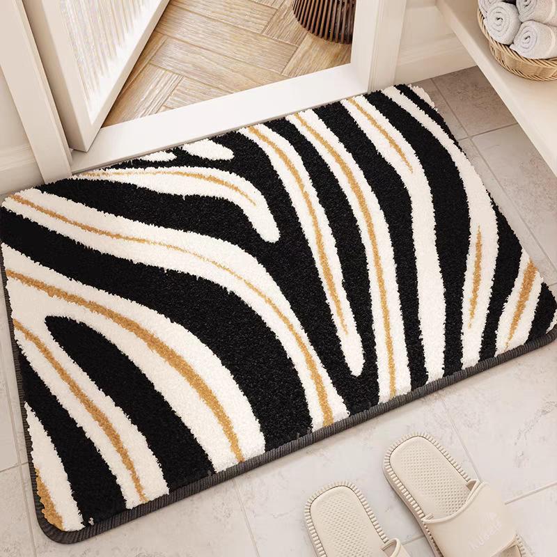 Nordic Tree Leaf Floor Mat Thickened Absorbent Foot Mat Bathroom Door Mat Entrance Door Mat